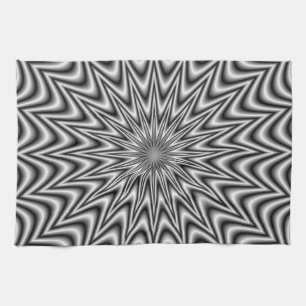 Monochrome Star Kitchen Towel Theedoek