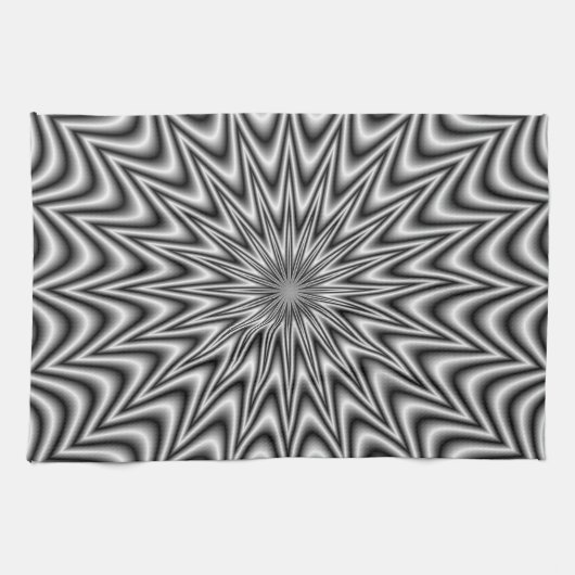 Monochrome Star Kitchen Towel Theedoek (Horizontaal)