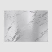 Monochrome steen Silver Grey Metallic Marble Tissuepapier (Voorkant)