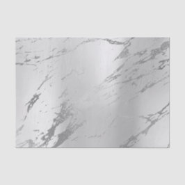 Monochrome steen Silver Grey Metallic Marble Tissuepapier