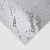 Monochrome steen Silver Grey Metallic Marble Tissuepapier (Detail)