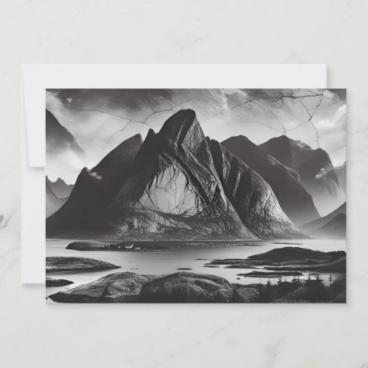 Monochrome stenen muur met ruwe bergtextuur kaart (Voorkant)