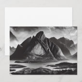 Monochrome stenen muur met ruwe bergtextuur kaart (Voorkant / Achterkant)