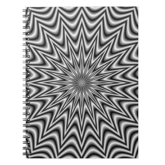 Monochrome ster notitieboek (Voorkant)