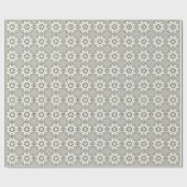 Monochrome sterren en Stippen Cadeaupapier (Vlak)