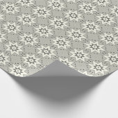 Monochrome sterren en Stippen Cadeaupapier (Hoek)