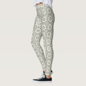 Monochrome sterren en Stippen Leggings (Links)