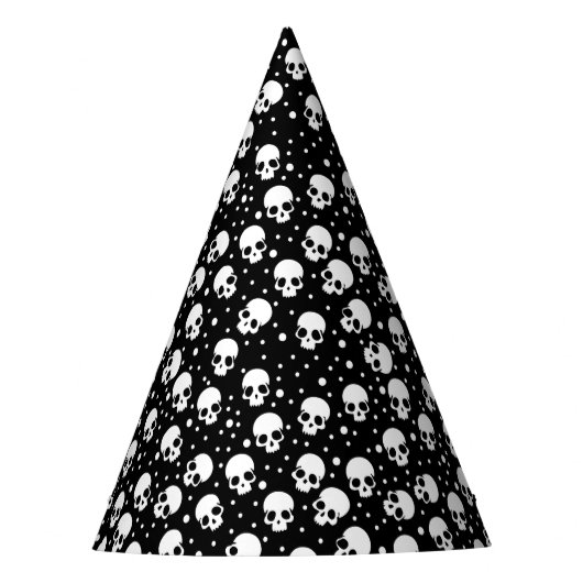 Monochrome stip van de polka feesthoedjes (Voorkant)