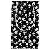 Monochrome stip van de polka klein cadeauzakje (Voorkant)