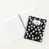 Monochrome stip van de polka notitieboek (Binnen)
