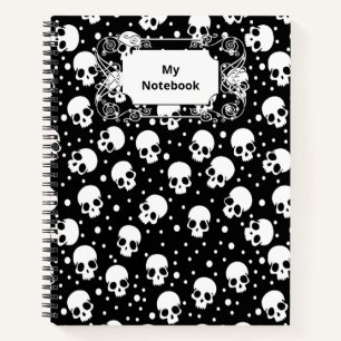 Monochrome stip van de polka notitieboek