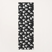 Monochrome stip van de polka yogamat (Voorkant)