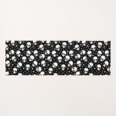 Monochrome stip van de polka yogamat (Voorkant (horizontaal))