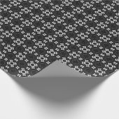 Monochrome Stippen Patroon Cadeaupapier (Hoek)