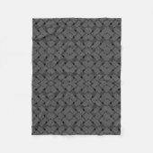 Monochrome Streep Blok Dekbed Fleece Deken (Voorkant)
