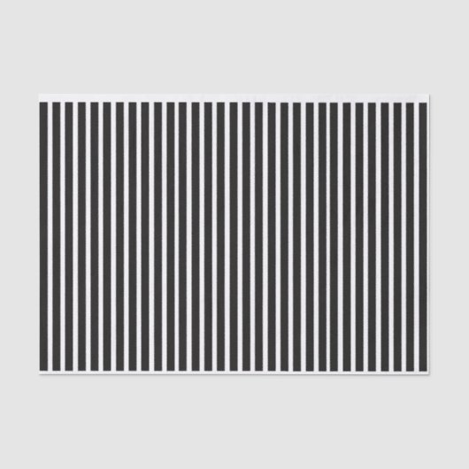 Monochrome Stripe Tissue Paper Gift Wrap Tissuepapier (Voorkant)