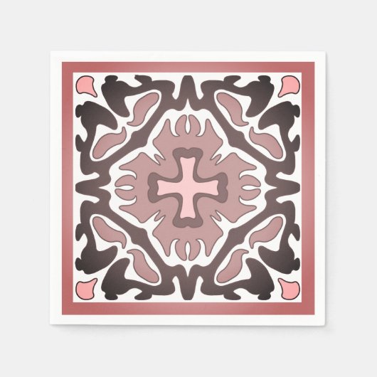 monochrome Tegel Servet (Voorkant)