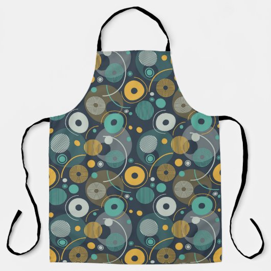 Monochrome textielstof schort (Voorkant)