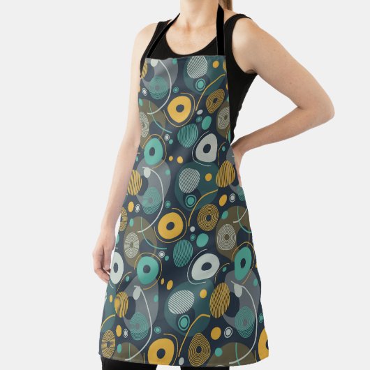 Monochrome textielstof schort (Insitu)