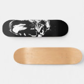 Monochrome tijger skateboard (Horizontaal)