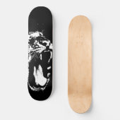 Monochrome tijger skateboard (Voorkant)