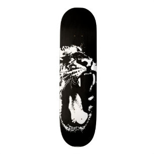 Monochrome tijger skateboard
