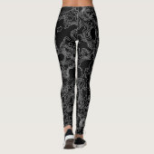 Monochrome topografische Leggings (Achterkant)