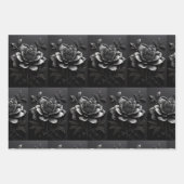 Monochrome Tree Elegance Wrapping Paper (Voorkant)