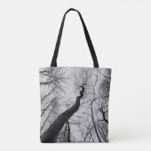 Monochrome_Tree_Tote Tote Bag (Achterkant)
