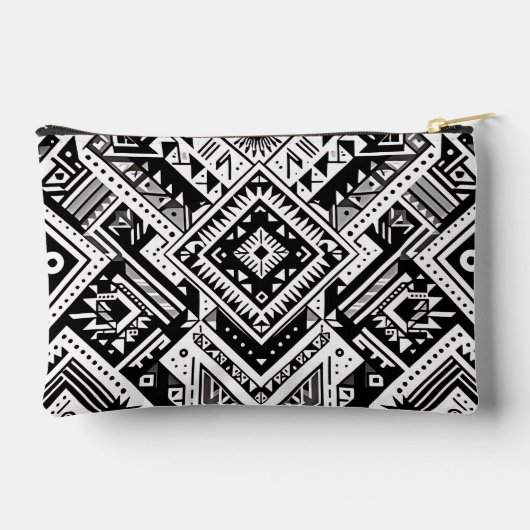 Monochrome Tribal - Bold Symmetrie in zwart Etui (Achterkant)