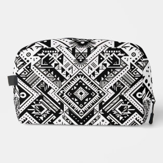 Monochrome Tribal - Bold Symmetrie in zwart Toilettasje