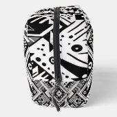Monochrome Tribal - Bold Symmetrie in zwart Toilettasje (Rechts)
