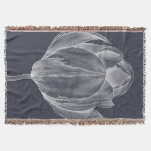 Monochrome Tulip I Deken (Voorkant)