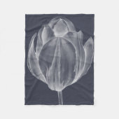 Monochrome Tulip I Fleece Deken (Voorkant)
