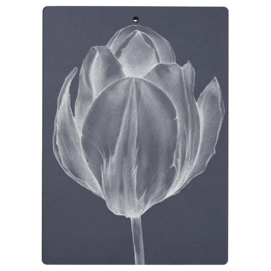 Monochrome Tulip I Klembord (Achterkant)
