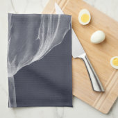 Monochrome Tulip I Theedoek (Quarter Fold)