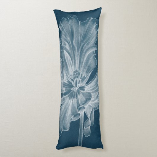 Monochrome Tulip II Lichaamskussen (Achterkant (Verticaal))