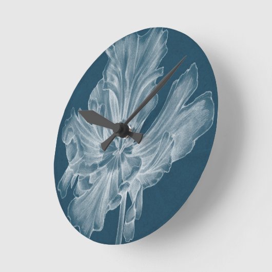 Monochrome Tulip II Ronde Klok (Hoek)