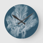 Monochrome Tulip II Ronde Klok (Voorkant)