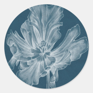 Monochrome Tulip II Ronde Sticker