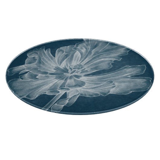 Monochrome Tulip II Snijplank (Hoek)