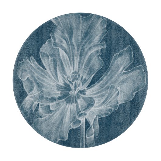 Monochrome Tulip II Snijplank (Voorkant)