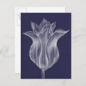 Monochrome Tulip III Briefkaart (Voorkant / Achterkant)