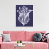 Monochrome Tulip III Canvas Afdruk (Insitu (Woonkamer))