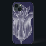 Monochrome Tulip III iPhone 13 Hoesje<br><div class="desc">Floral</div>