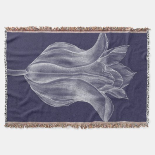 Monochrome Tulip III Deken (Voorkant)