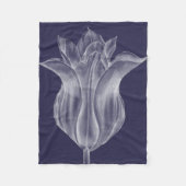 Monochrome Tulip III Fleece Deken (Voorkant)