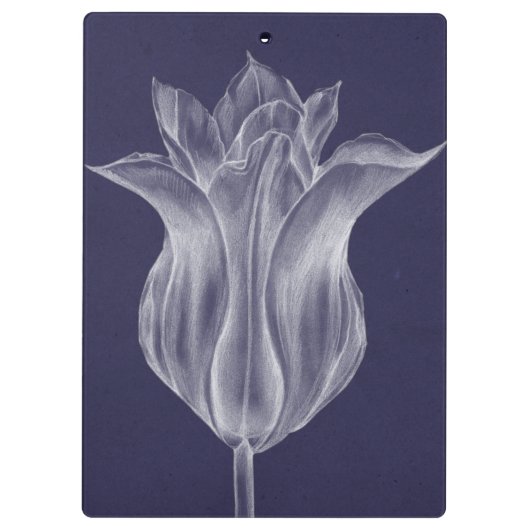 Monochrome Tulip III Klembord (Achterkant)