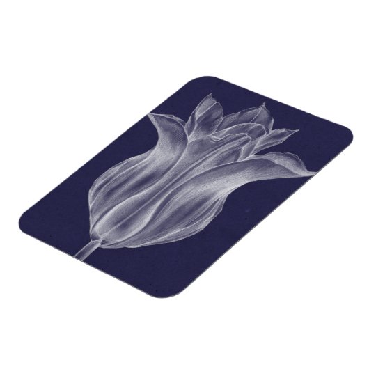 Monochrome Tulip III Magneet (Linkerzijde)