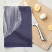 Monochrome Tulip III Theedoek (Quarter Fold)